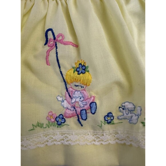 Vintage Embroidered Baby Dress Size Birth To 3 Months - Picture 6 of 9